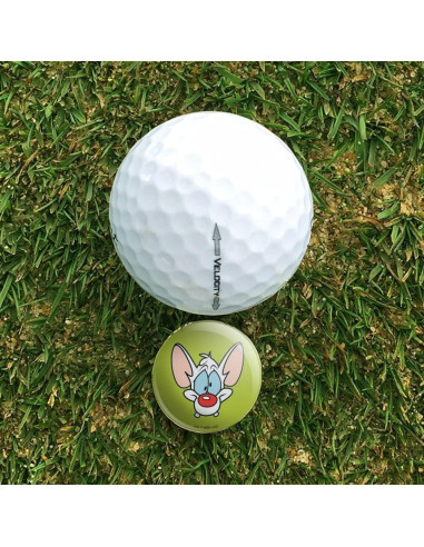 Clip de Sombrero de Golf con Marcador Magnético Pinky y Cerebro