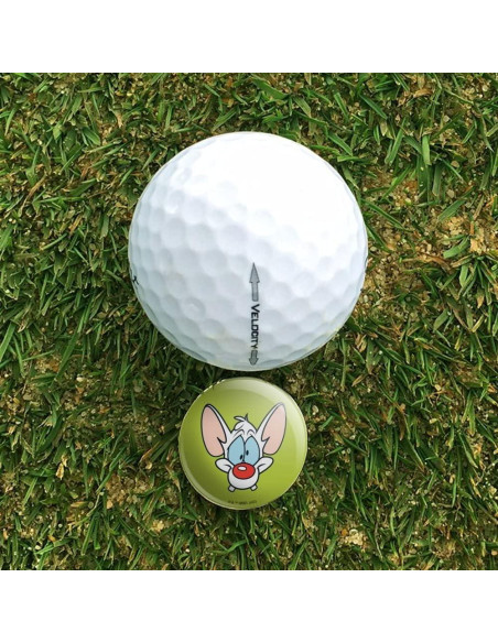 Clip de Sombrero de Golf con Marcador Magnético Pinky y Cerebro