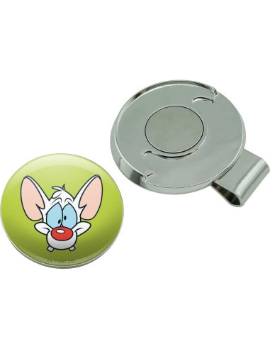Clip de Sombrero de Golf con Marcador Magnético Pinky y Cerebro