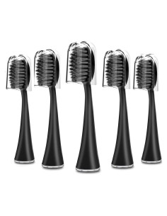 Cabezas de cepillo de repuesto BURST Negro - 5 unidades
