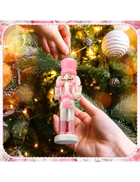 15 Adornos de Cascanueces de Madera RoundFunny 13 cm