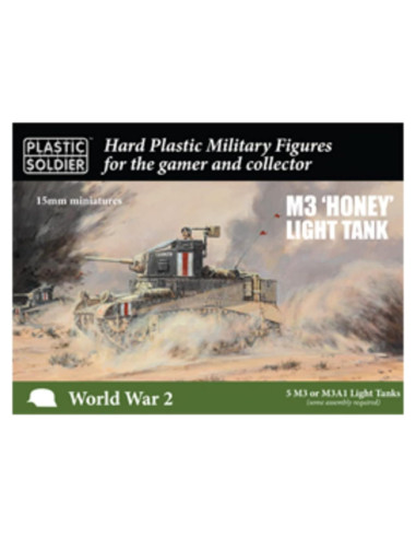 Kit de Modelismo Tanques M3 Stuart 15mm Compañía de Soldados