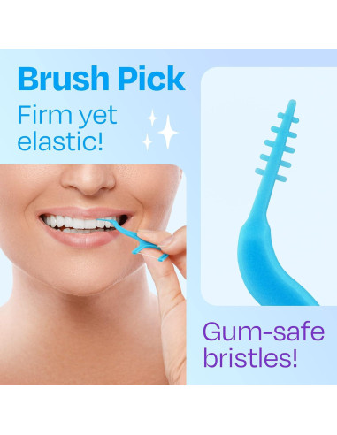 Cepillos Interdentales Trueocity con Hilo Dental - Paquete 4