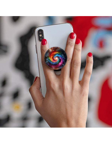 Agarre Colapsable Nsotts para Smartphones - 6 Paquete, Galaxia Azul