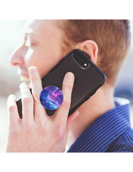 Agarre Colapsable Nsotts para Smartphones - 6 Paquete, Galaxia Azul