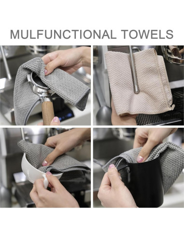 Toallas de Barista Cnyobvi 6Pack Microfibra 30x30cm