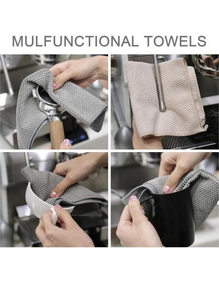 Toallas de Barista Cnyobvi 6Pack Microfibra 30x30cm