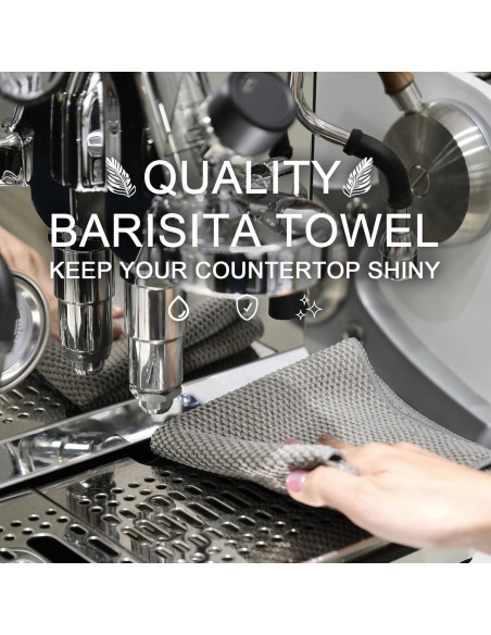 Toallas de Barista Cnyobvi 6Pack Microfibra 30x30cm