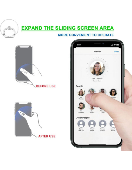 Soporte de Anillo JCHIEN para Teléfono Móvil - 4 Paquete