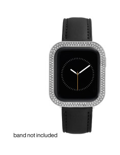 Bumper Protector Anne Klein para Apple Watch 44mm Plata con Cristales 2