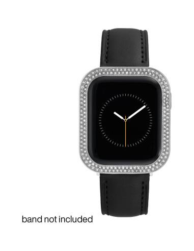 Bumper Protector Anne Klein para Apple Watch 44mm Plata con Cristales