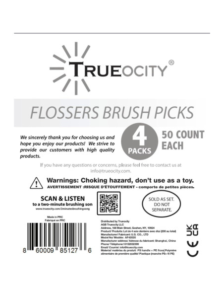 Cepillos Interdentales Trueocity con Hilo Dental - Paquete 4