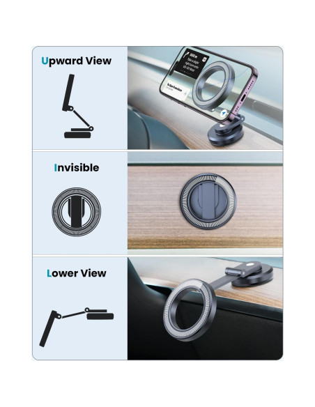 Soporte Magnético Plegable para Teléfono Auto APPS2Car iPhone