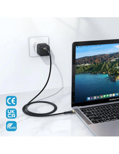 Adaptador de Enchufe de Viaje Europeo Ziissup Tipo C 3 Piezas