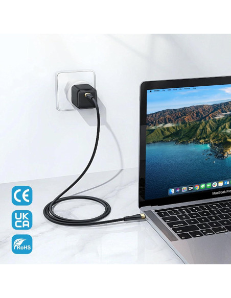 Adaptador de Enchufe de Viaje Europeo Ziissup Tipo C 3 Piezas