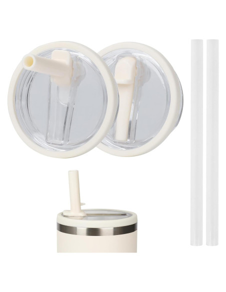 Tapa de Reemplazo para Vaso Stanley Quencher 20 oz - 2 PCS Marfil