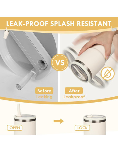 Tapa de Reemplazo para Vaso Stanley Quencher 20 oz - 2 PCS Marfil