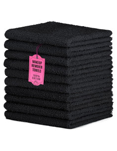 Toallas Desmaquillantes DecorRack 100% Algodón 30x30 cm - 10 Pzas