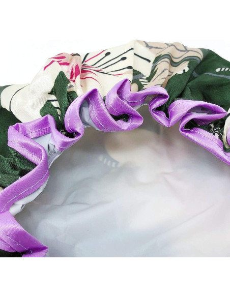 Gorra de Ducha Reutilizable Allydrew Lirios Verdes 30 cm