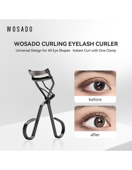 Rizador de Pestañas WOSADO Gris Claro - Diseño Ergonómico