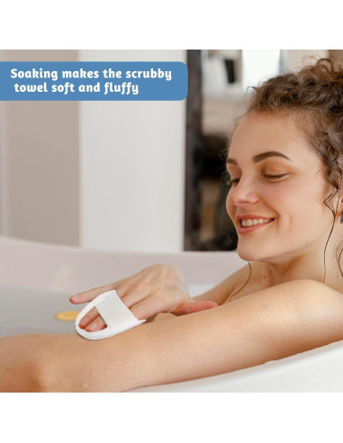 4 Esponjas Exfoliantes Naturales de Lufa YQQYG 8x8cm