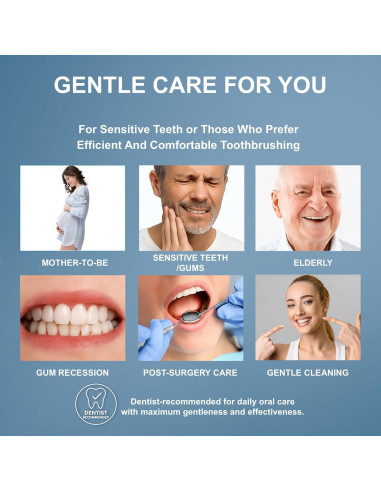 Cepillo de Dientes Extra Suave Geacker - 6 Piezas Multicolor