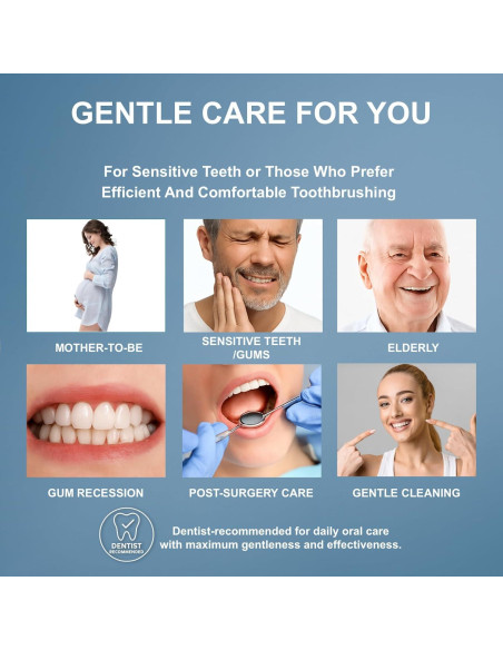 Cepillo de Dientes Extra Suave Geacker - 6 Piezas Multicolor