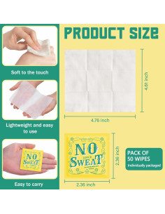 Toallitas Desodorantes Corporales BUAEL Mini 50 Piezas Hipoalergénicas 2