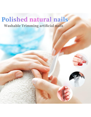 Kit Cortador de Cutículas BQAN con Empujador y Lima - Azul