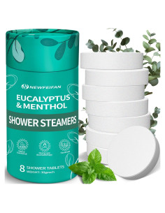 Bolsitas de Vapor de Ducha Aromaterapia NEWFEIFAN 8 Pack Eucalipto