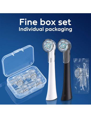 Cubiertas de Cabezal de Cepillo de Dientes iO THISONG - 4 Pcs Transparente