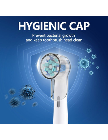 Cubiertas de Cabezal de Cepillo de Dientes iO THISONG - 4 Pcs Transparente