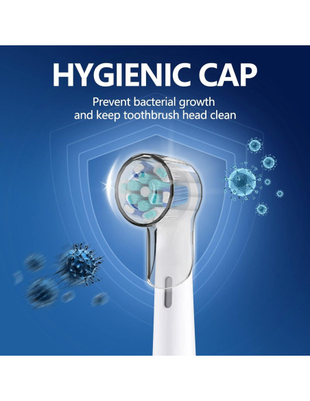 Cubiertas de Cabezal de Cepillo de Dientes iO THISONG - 4 Pcs Transparente