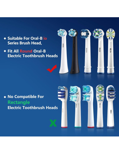 Cubiertas de Cabezal de Cepillo de Dientes iO THISONG - 4 Pcs Transparente