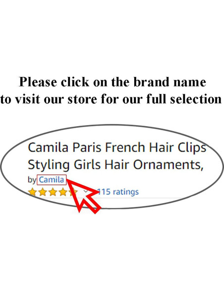 Clip Grande de Garra Camila Paris CP118 para Cabello Grueso 15.24 cm