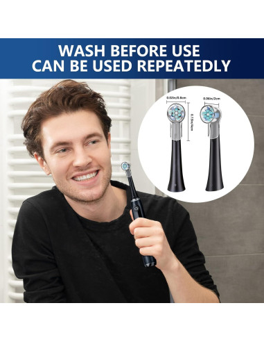 Cubiertas de Cabezal de Cepillo de Dientes iO THISONG - 4 Pcs Transparente