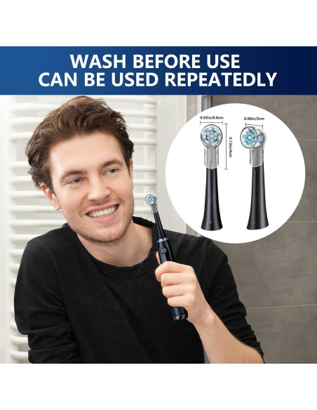 Cubiertas de Cabezal de Cepillo de Dientes iO THISONG - 4 Pcs Transparente