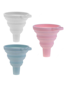 Embudo Mini Plegable de Silicona AKOAK - 3 Piezas Colores