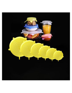 Tapas de Silicona Reutilizables Cielasis 6 Piezas 6-18.5 cm