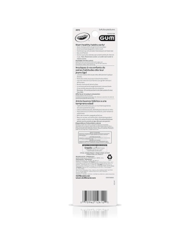 Cepillo de dientes eléctrico GUM Crayola para niños, cerdas suaves