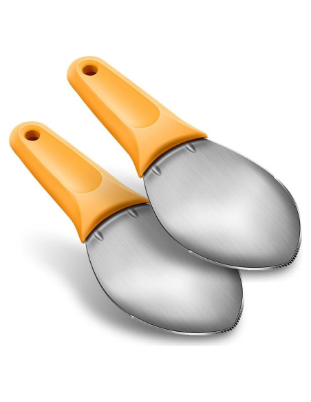 Cortador de Mango JOMIHONEY 2 Pcs Acero Inoxidable Naranja
