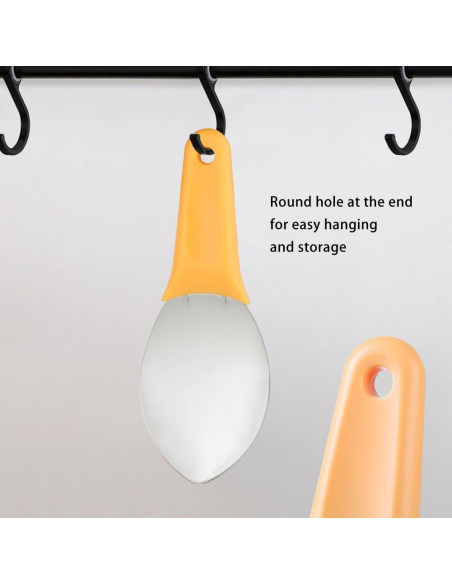 Cortador de Mango JOMIHONEY 2 Pcs Acero Inoxidable Naranja