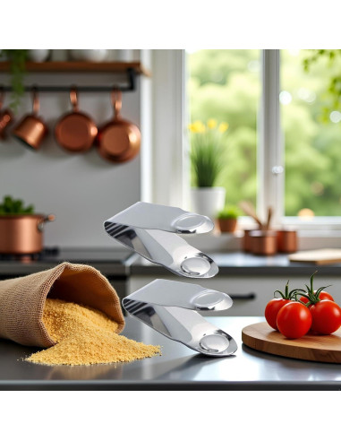 Juego de 2 Descorazonadores de Fresas Tnyvm Acero Inoxidable