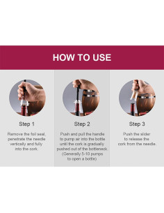 Juego de Sacacorchos IPEROT 4PCS con Cortador y Vertedor 2