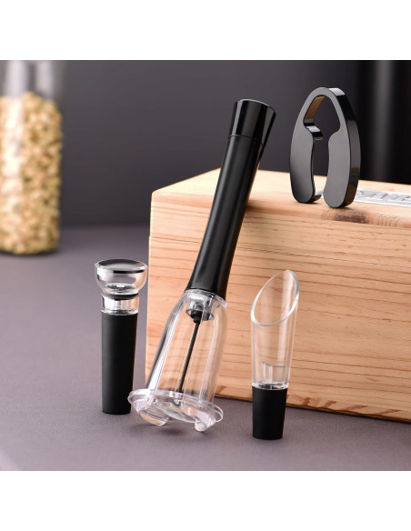 Juego de Sacacorchos IPEROT 4PCS con Cortador y Vertedor