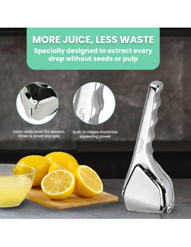 Exprimidor de Limón Blooming Sea Manual Compacto con Filtro