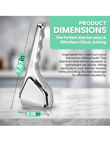 Exprimidor de Limón Blooming Sea Manual Compacto con Filtro