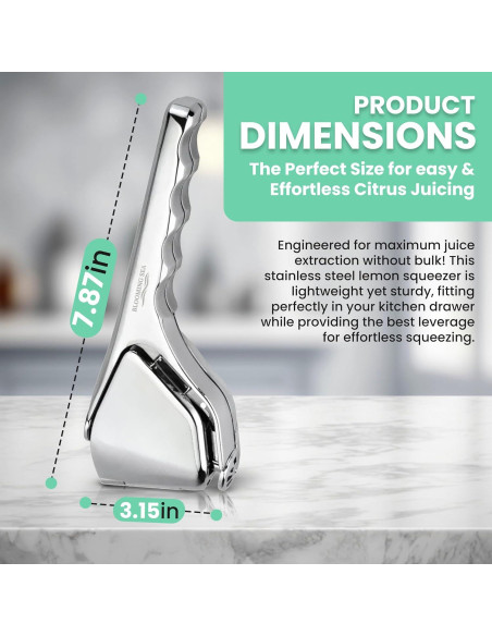 Exprimidor de Limón Blooming Sea Manual Compacto con Filtro