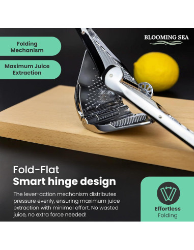 Exprimidor de Limón Blooming Sea Manual Compacto con Filtro