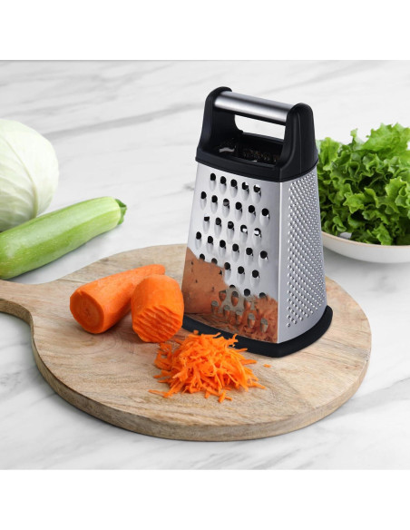 Rallador de Queso Profesional Kaishun Acero Inoxidable 4 Lados
